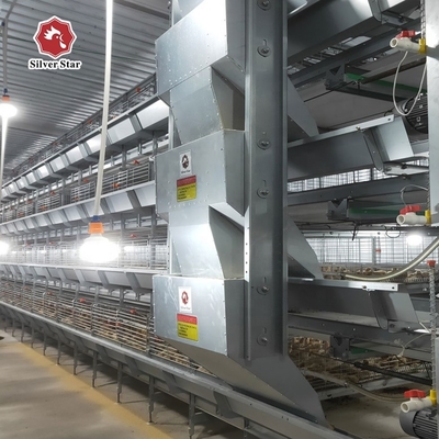 Q235A Battery Layer Chicken Cages Poultry Farm 6tiers