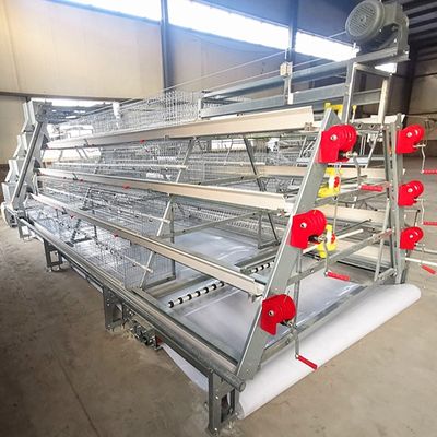 A-Type Broiler Battery Cage System for Poultry Farm Hot-Dip Galvanized A-Type Broiler Cage Manufacturer