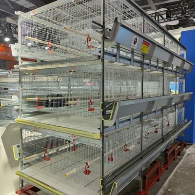 Hệ thống lồng sinh sản gà con tự động H-Type với sợi thêu nóng và 100-300 con gà / bộ dung lượng