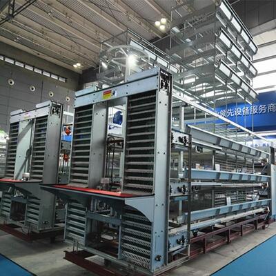 Hệ thống lồng pin tự động kiểu H-Type với sợi thêu nóng và thiết kế mô-đun xếp chồng cho các trang trại gà thịt thương mại