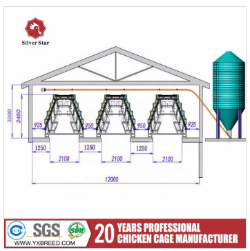 Good Elasticity Layer Chicken Cage Q235 Bridge Steel Chicken Battery Cage